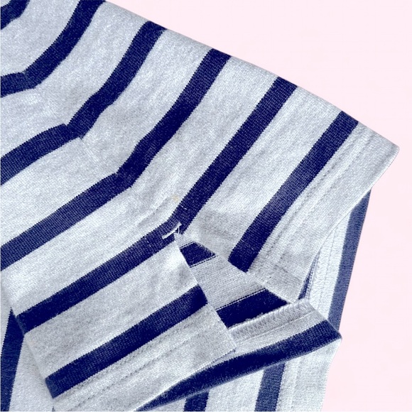 L.L. Bean Gray and Black Striped Kids Dress - Picture 4 of 5